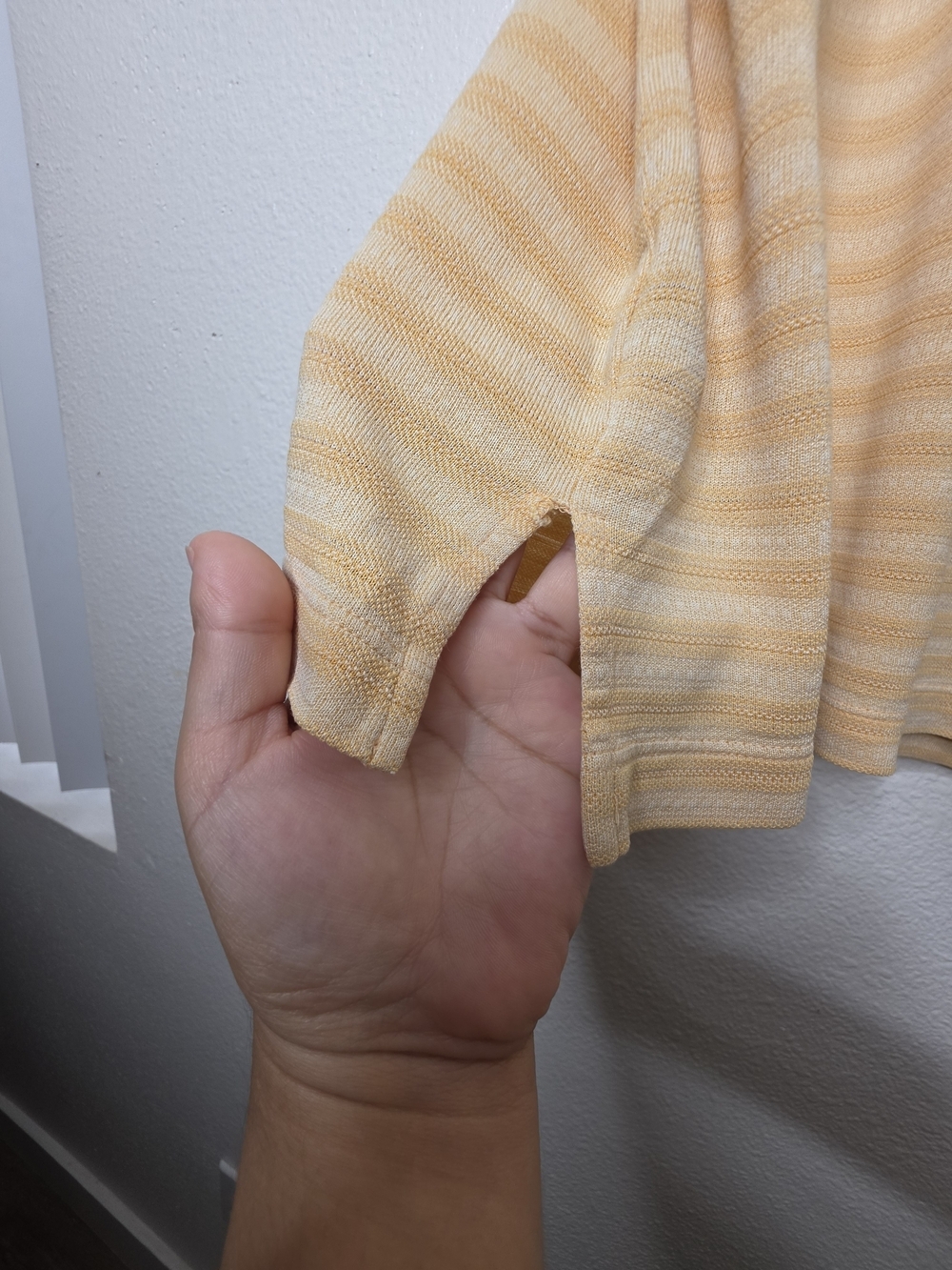 Tommy Bahama 18 Golf Mens L Yellow Beige Striped Short Sleeve Polo Palm Tree - Picture 5 of 15